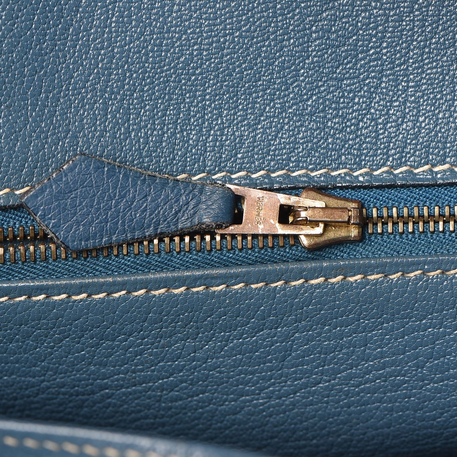 Hermes Taurillon Clemence Birkin 35 Bleu Thalassa 15 of 44