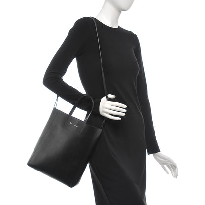 Celine Grained Calfskin Small Vertical Cabas Black 2 of 7
