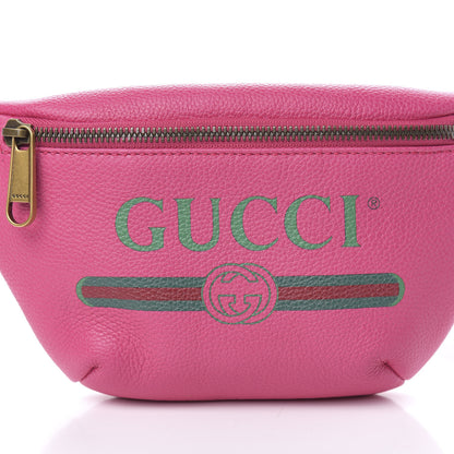 Gucci Grained Calfskin Small Logo Belt Bag Box Pink Green 10 of 10