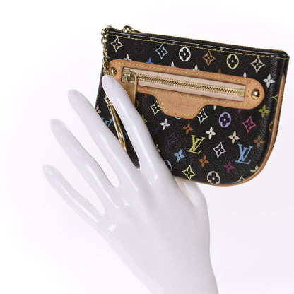 Louis Vuitton Monogram Multicolor Pochette Plate MM Black 2 of 8