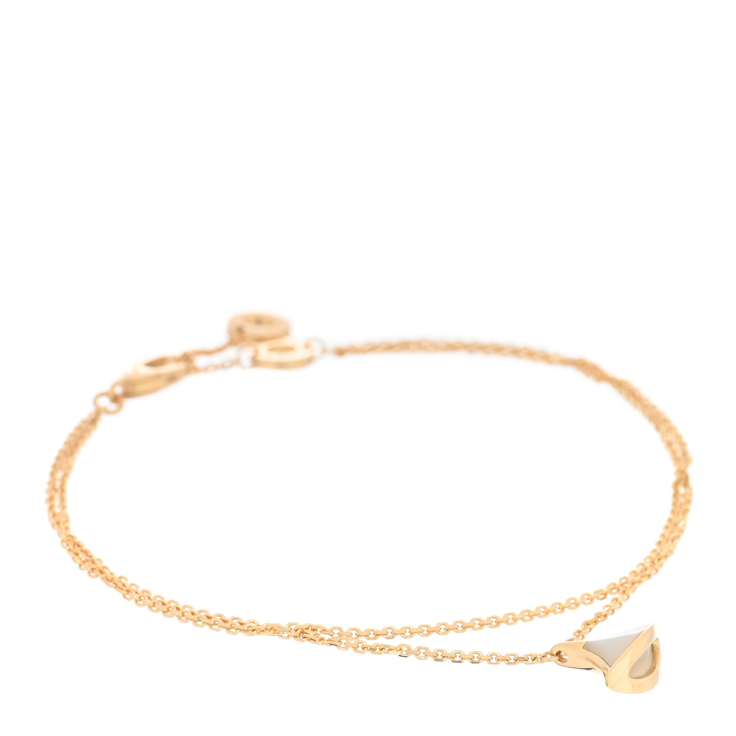 Bulgari 18K Rose Gold Mother of Pearl Divas' Dream Bracelet ML 1 of 5