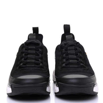 Chanel Fabric Calfskin Suede CC Sneakers 37.5 Black 2 of 9