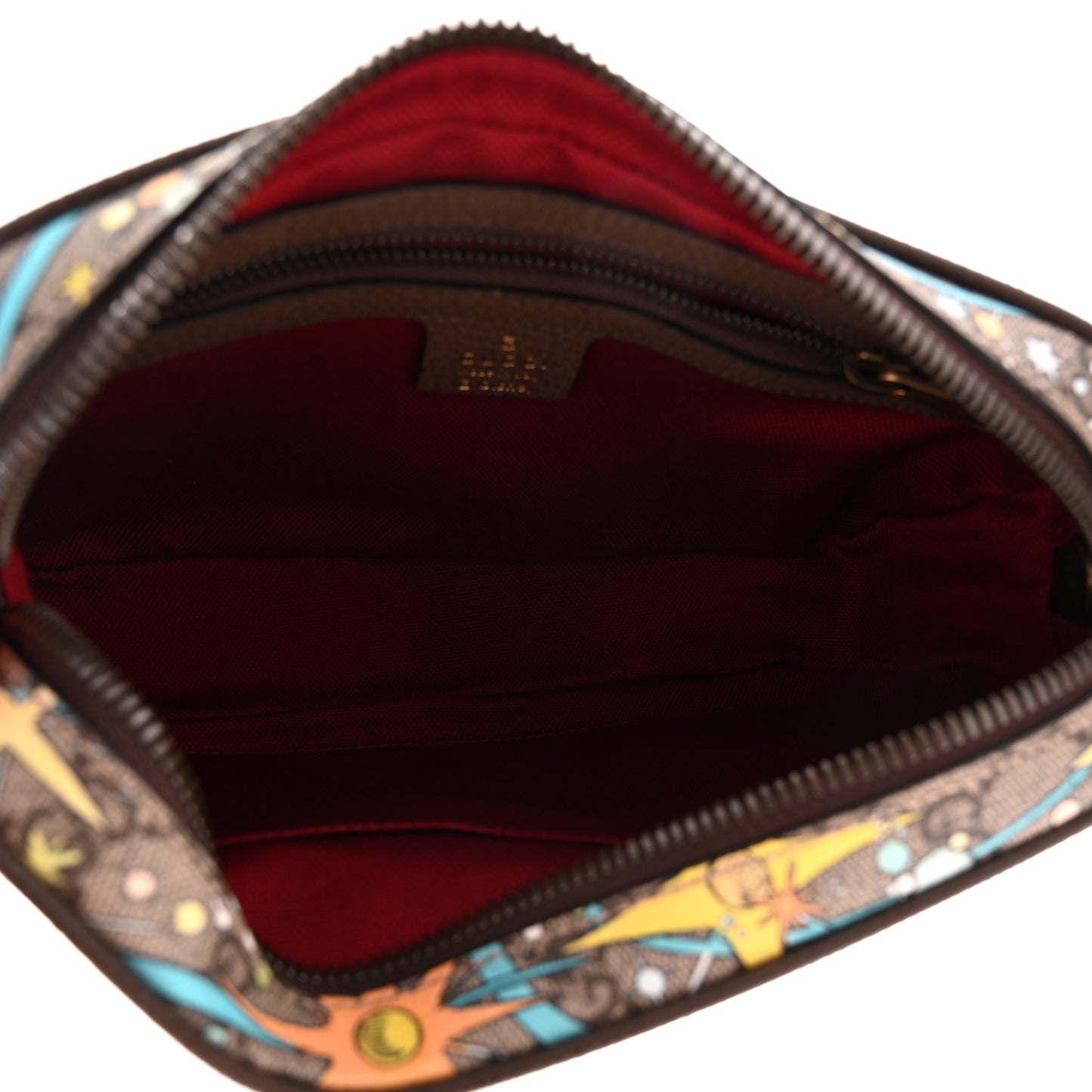 X DISNEY GG Supreme Monogram Donald Duck Small Interlocking G Belt Bag 120 48 Beige Multicolor New Acero
