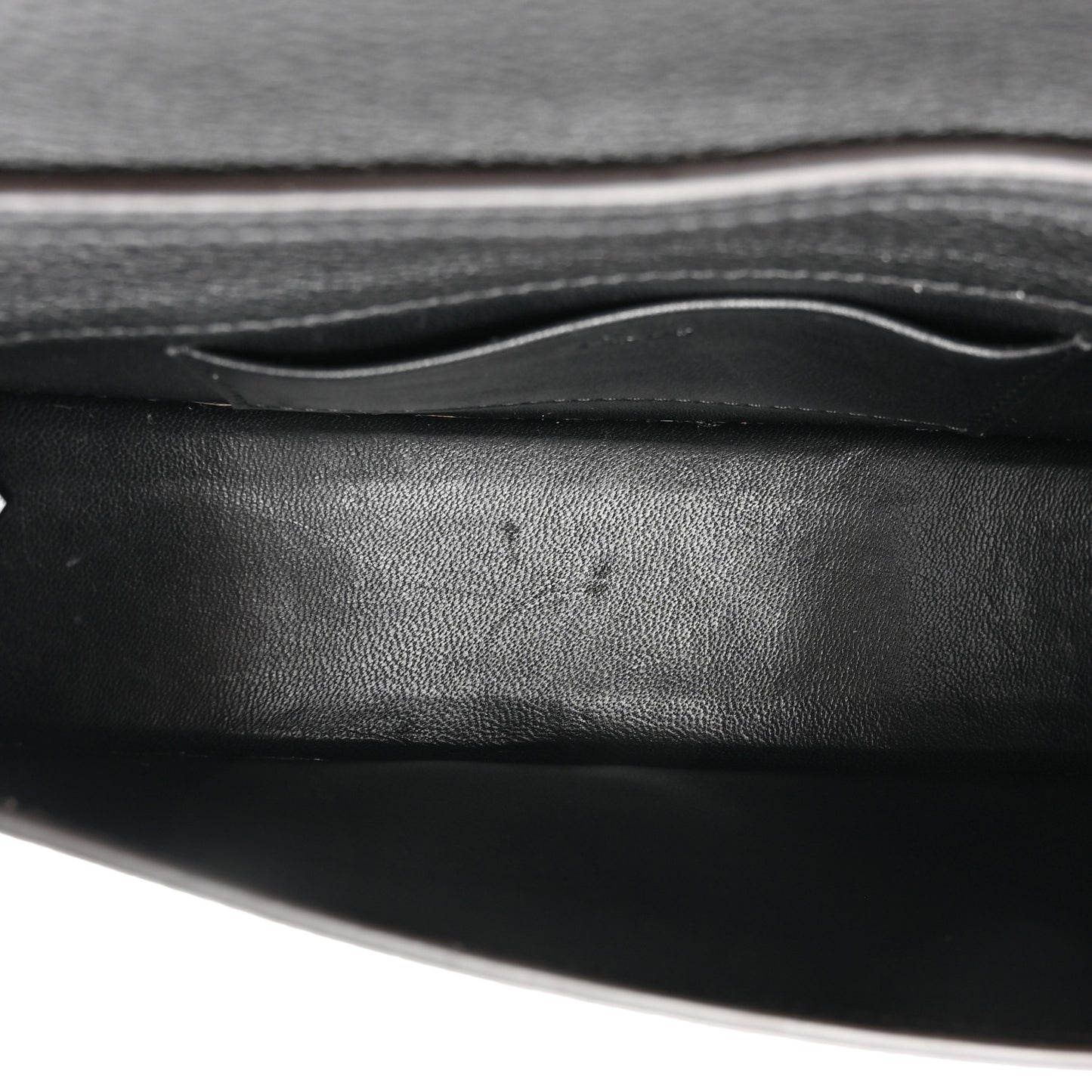 Calfskin Small Nile Bracelet Minaudiere Bag Black