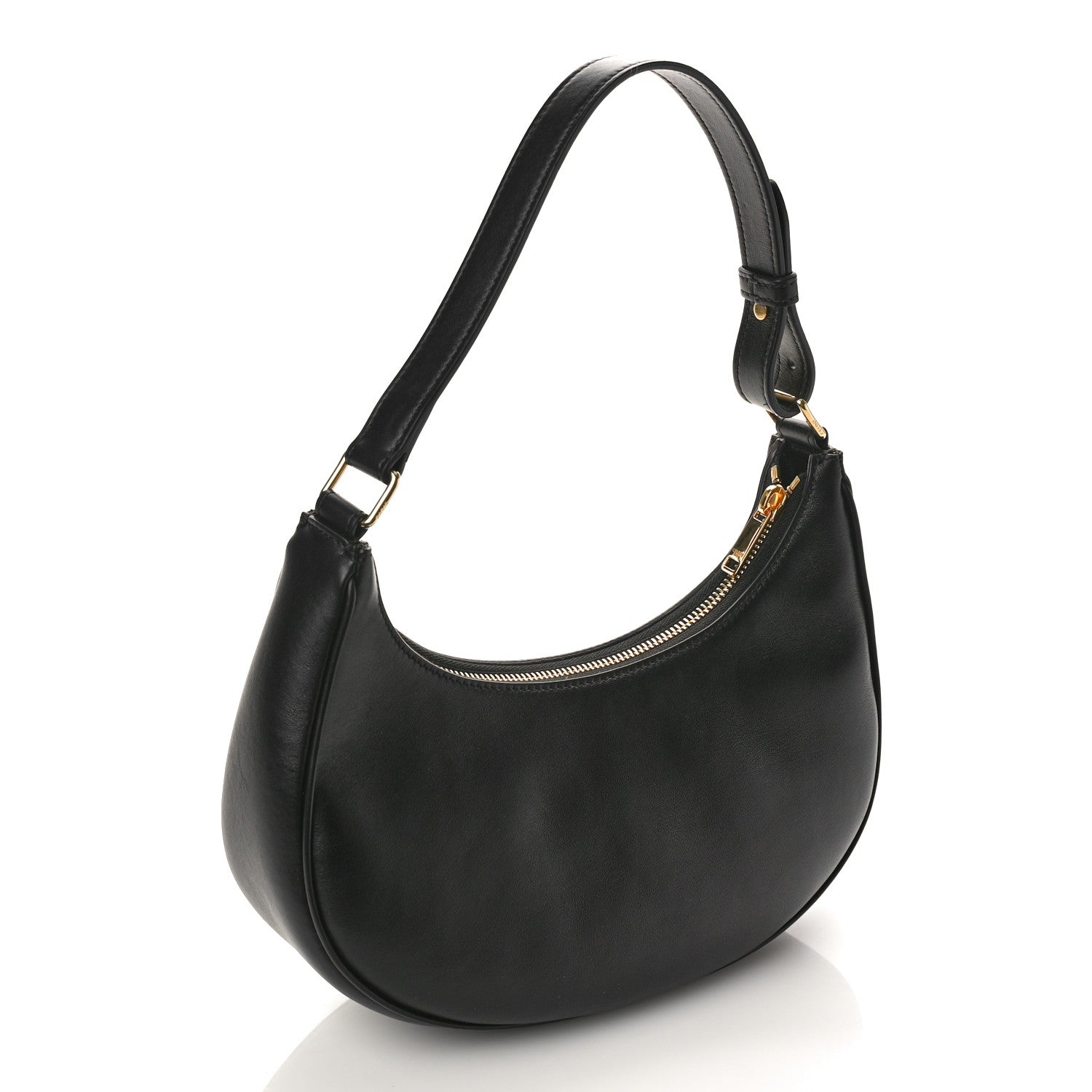 Celine Smooth Calfskin Medium Strap Ava Shoulder Bag Black 2 of 7
