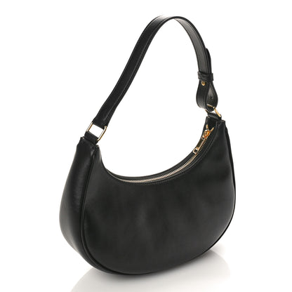 Celine Smooth Calfskin Medium Strap Ava Shoulder Bag Black 2 of 7