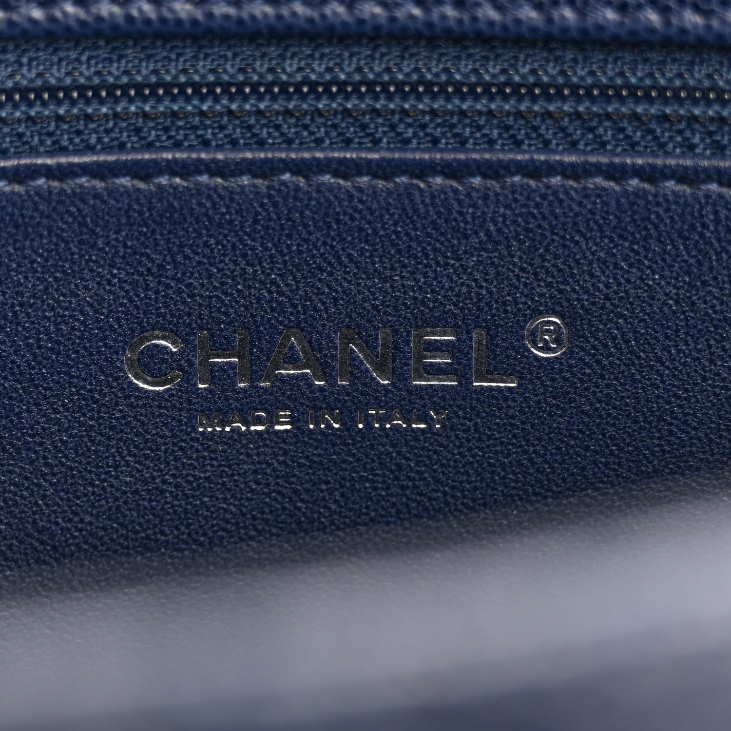 Chanel Caviar Lizard Quilted Large Coco Handle Flap Blue 6 of 17