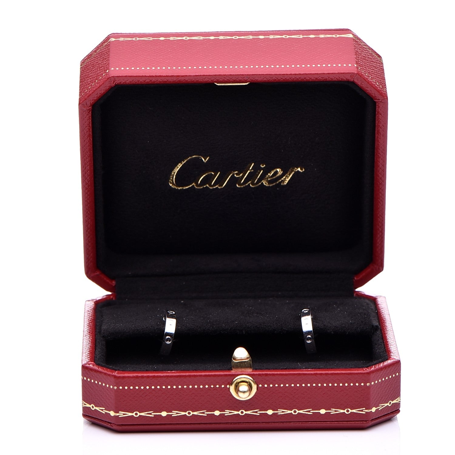 Cartier 18K White Gold Small LOVE Hoop Earrings 6 of 6