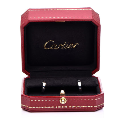 Cartier 18K White Gold Small LOVE Hoop Earrings 6 of 6