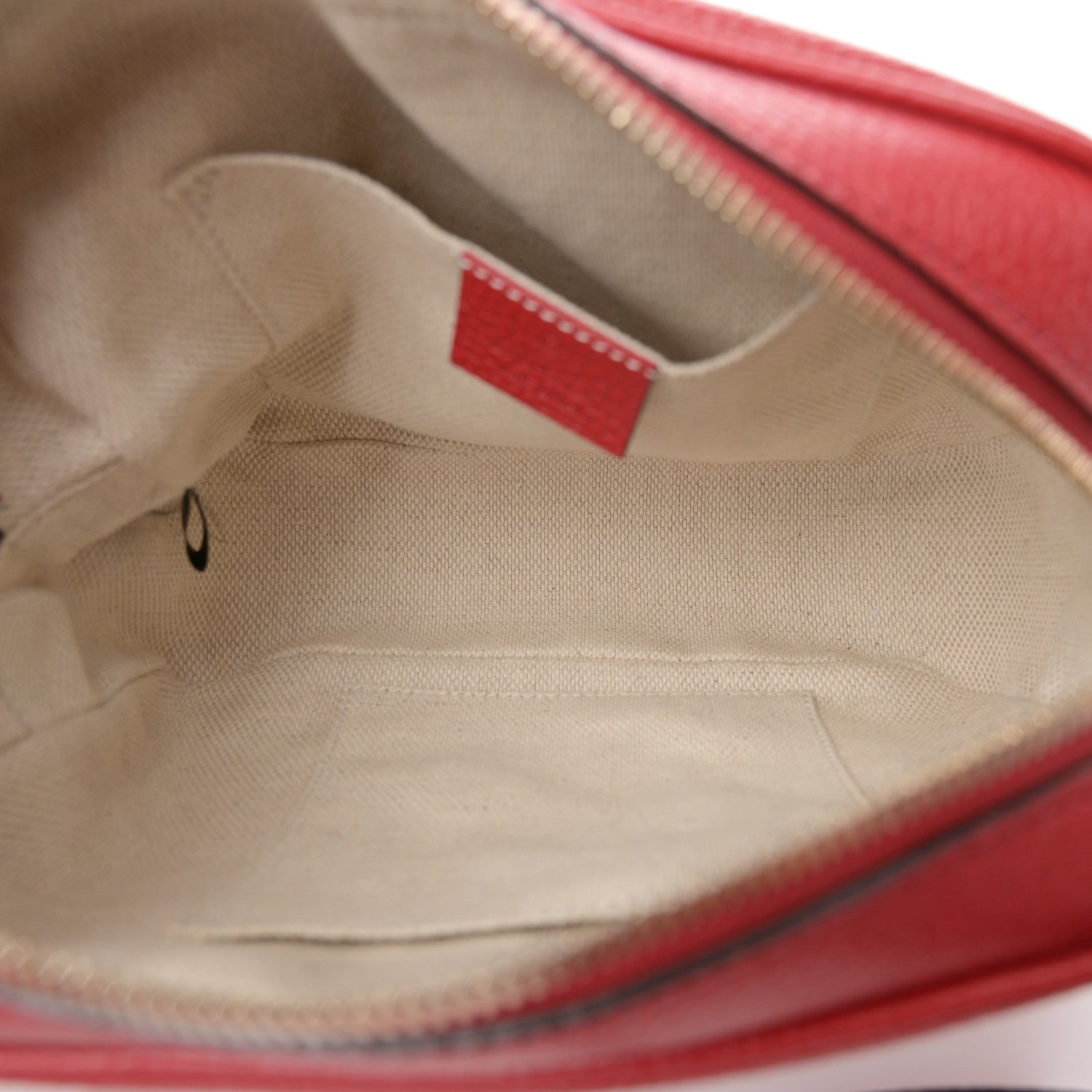 Gucci Pebbled Calfskin Small Soho Disco Bag Tabasco Red 5 of 11