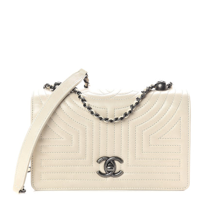 Chanel Calfskin Quilted Small Korean Garden Flap Off White 1 of 10