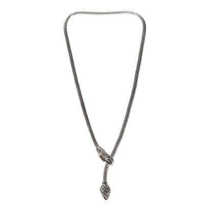 John Hardy Sterling Silver 18K Yellow Gold Legends Naga Dragon Lariat Necklace 3 of 6