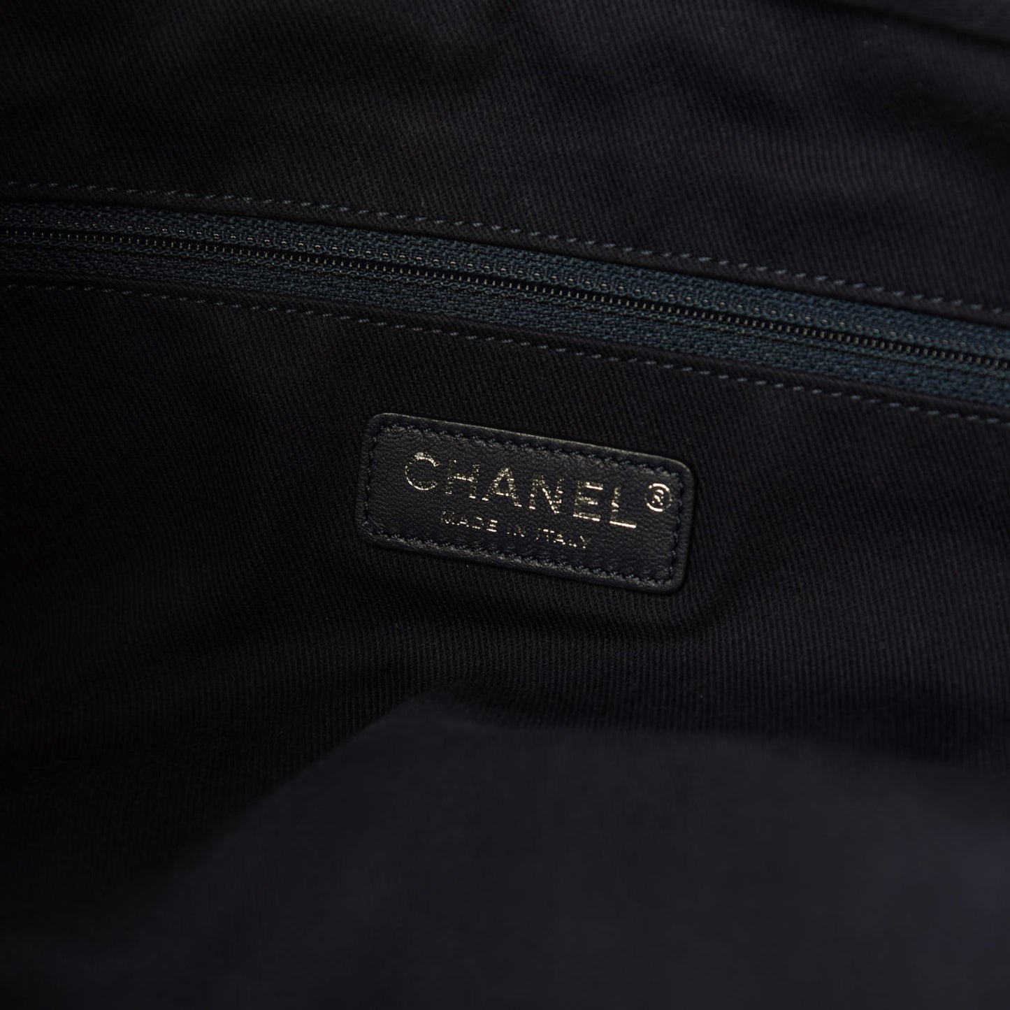 Canvas Large Shopping Tote Dark Blue