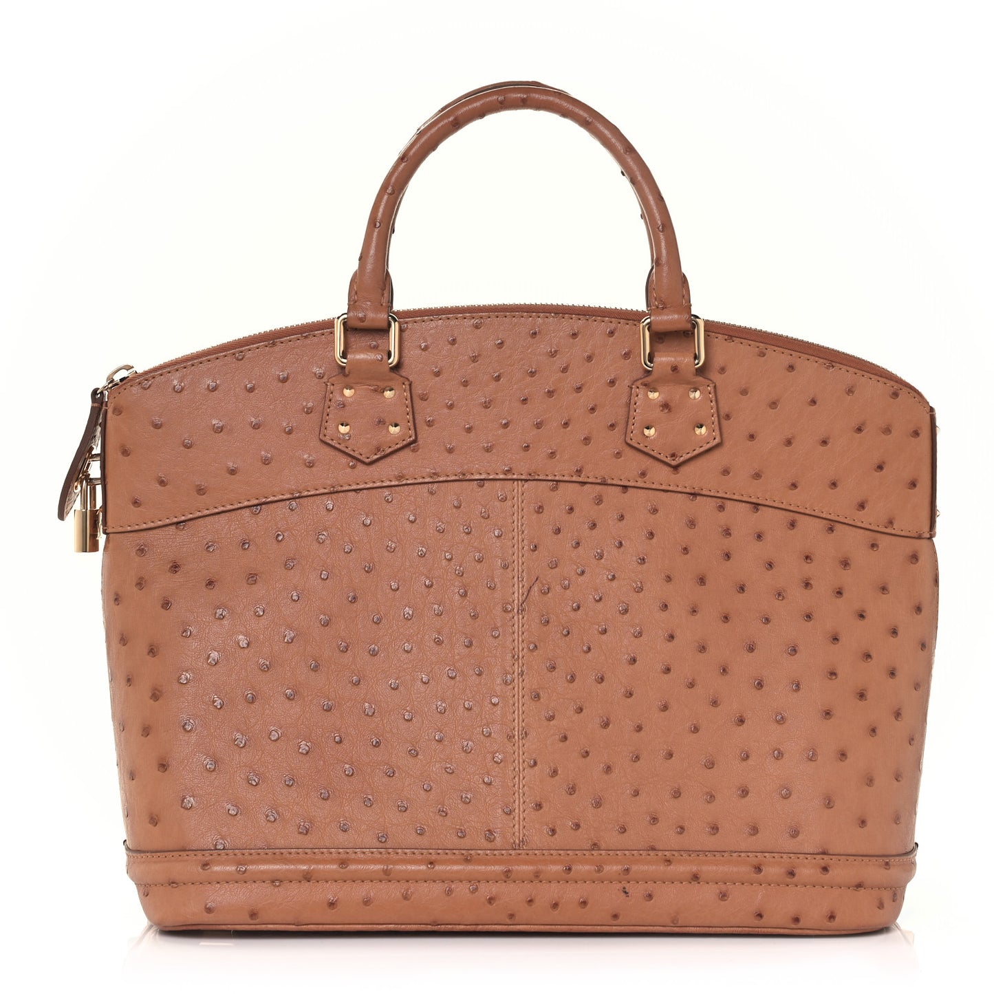 Ostrich Lockit MM Cognac