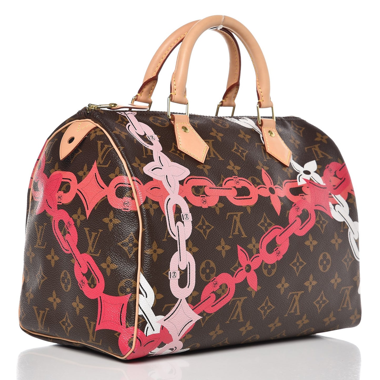 Monogram Bay Speedy 30 Rose Ballerine Poppy