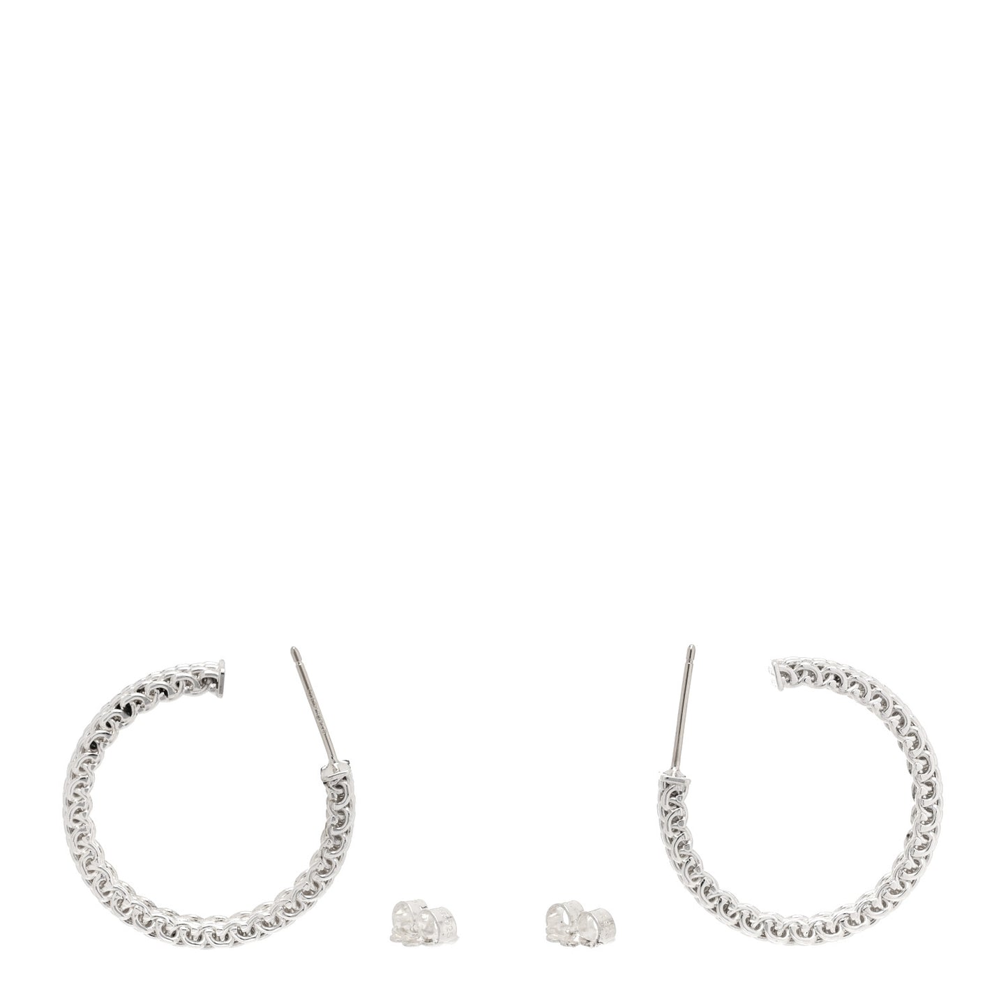 Sterling Silver Narrow Somerset Hoop Earrings
