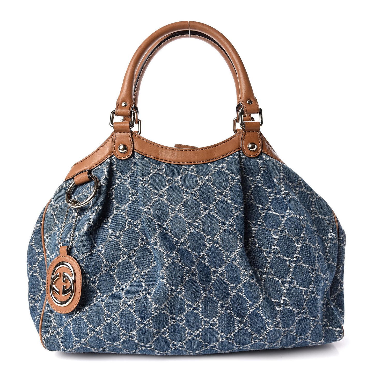 Denim Monogram Medium Sukey Tote Blue