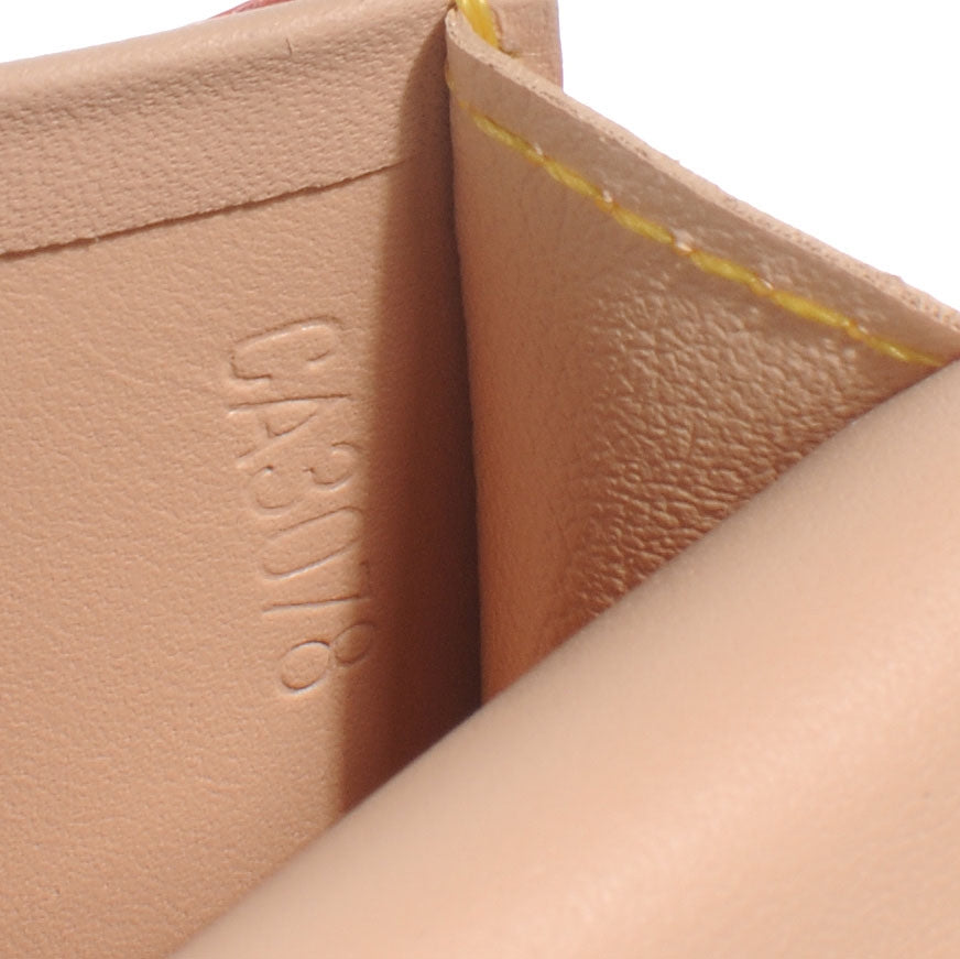 Monogram Multicolor Business Card Holder White