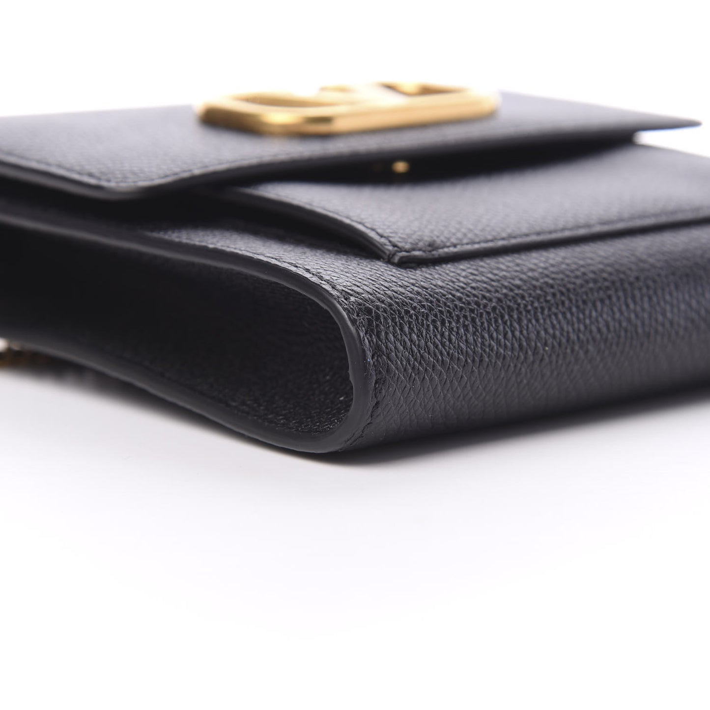 Calfskin VLogo Crossbody Bag Black