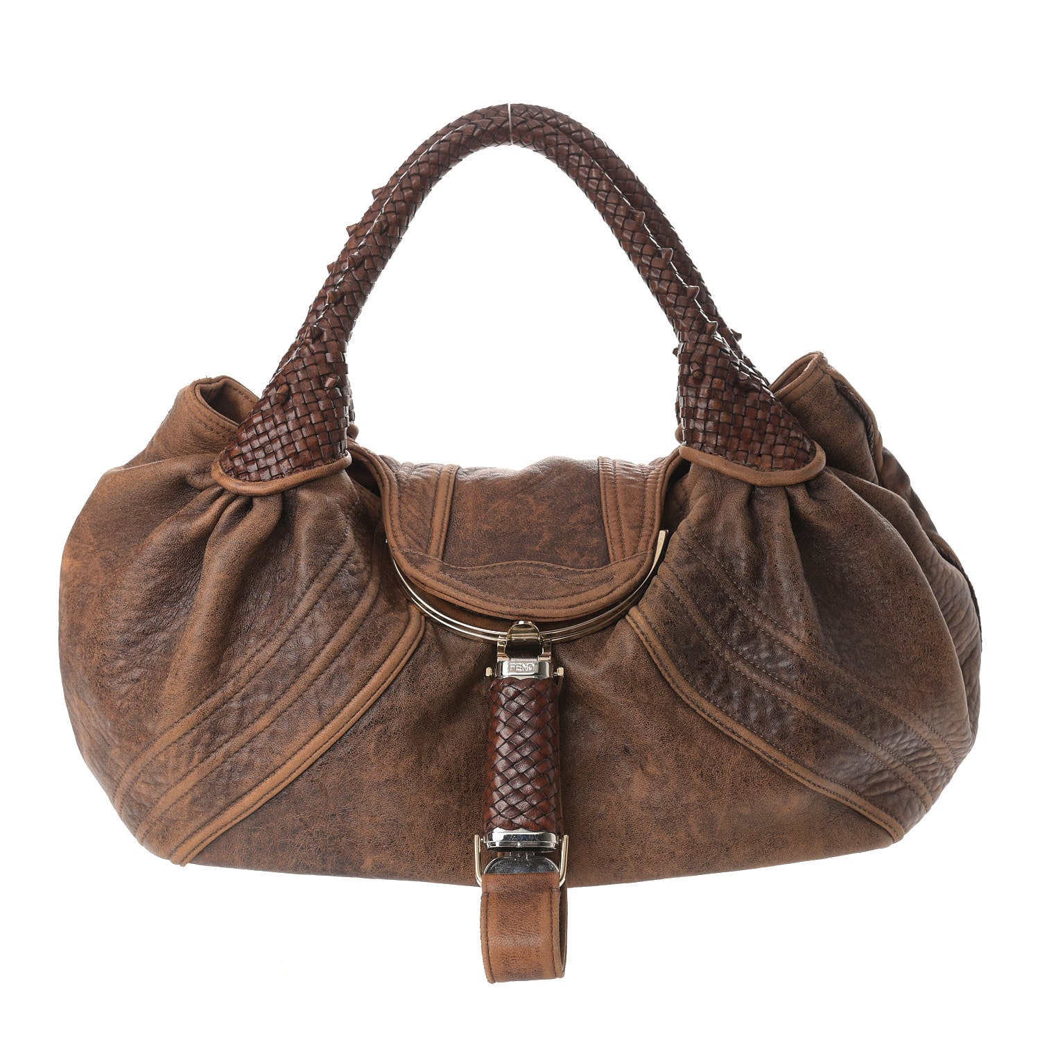 Fendi Nappa Nuvolata Spy Cognac 1 of 16