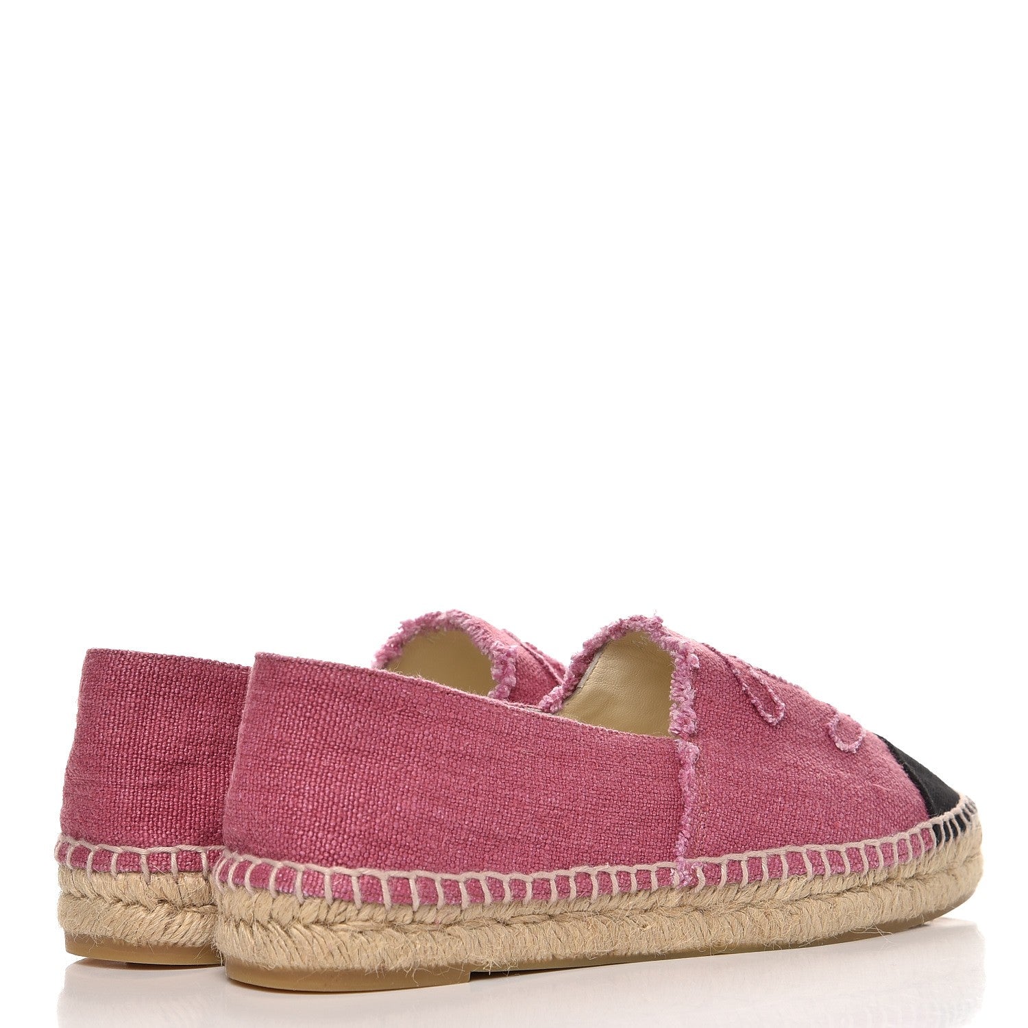 Chanel Linen CC Espadrilles 39 Pink 4 of 10