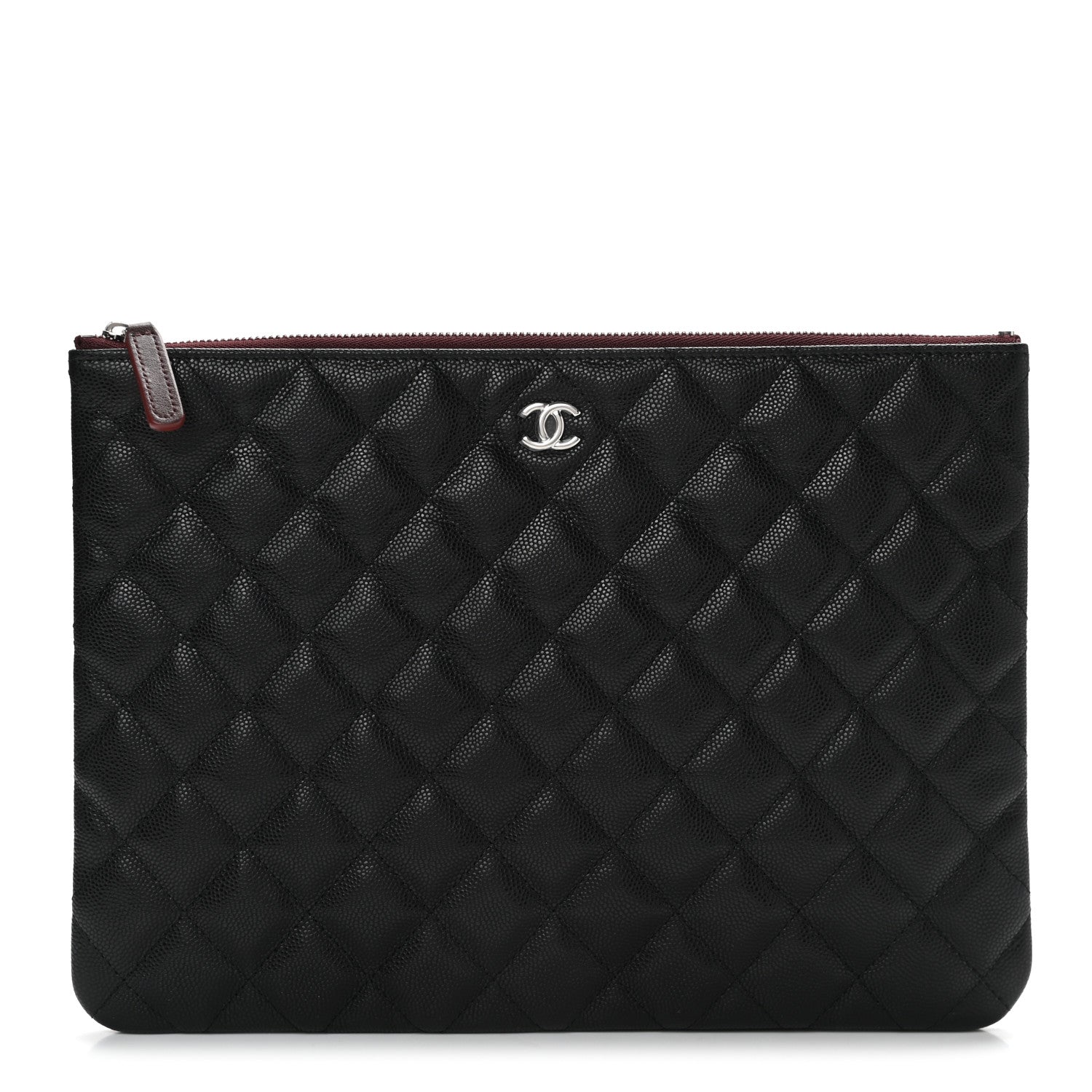 Chanel Caviar Quilted Medium Cosmetic Case Black 1 of 8
