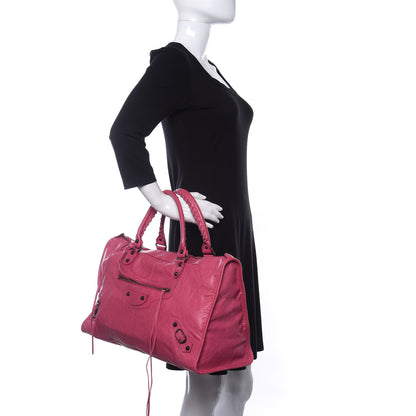 Balenciaga Agneau Classic Hardware Work Cyclamen Fucsia 2 of 9