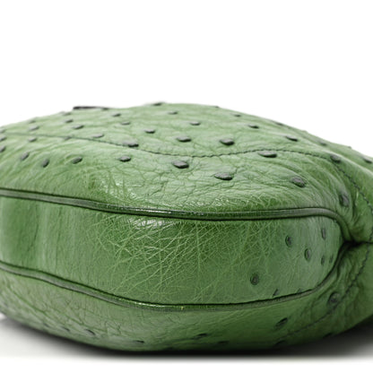 Gucci Ostrich Small Jackie O Hobo Green 10 of 10