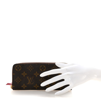 Louis Vuitton Monogram Clemence Wallet Fuchsia 2 of 9