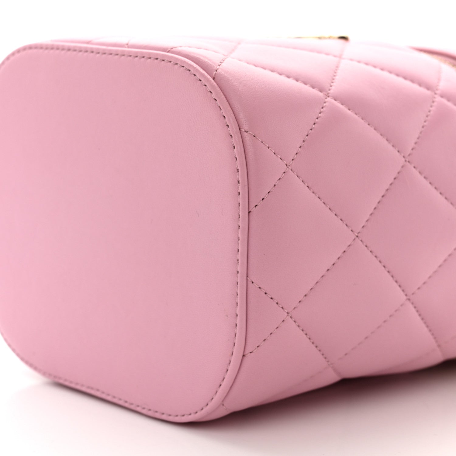 Chanel Lambskin Quilted Trendy Vanity Case Pink 10 of 10