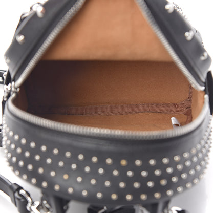 MCM Calfskin Stud X-Mini Stark Bebe Boo Backpack Black 4 of 10