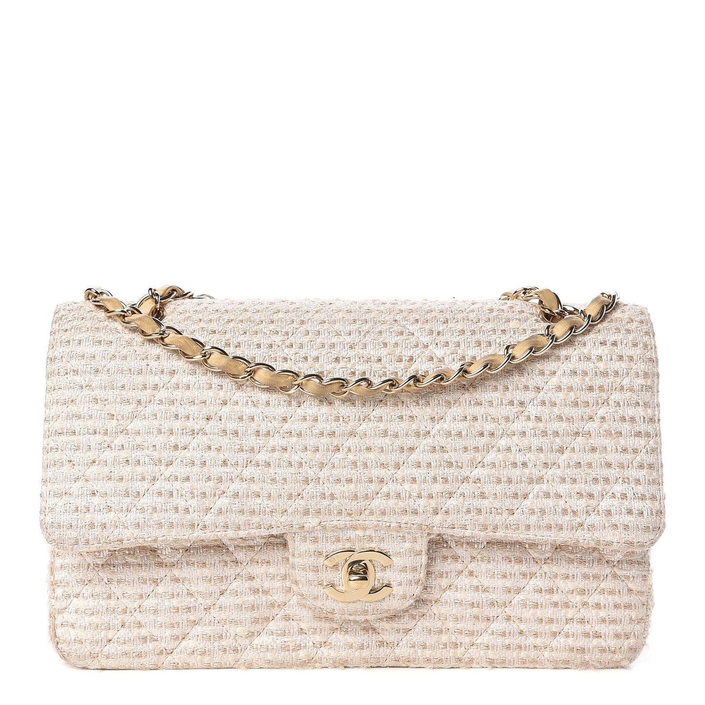 Tweed Medium Double Flap Multicolor