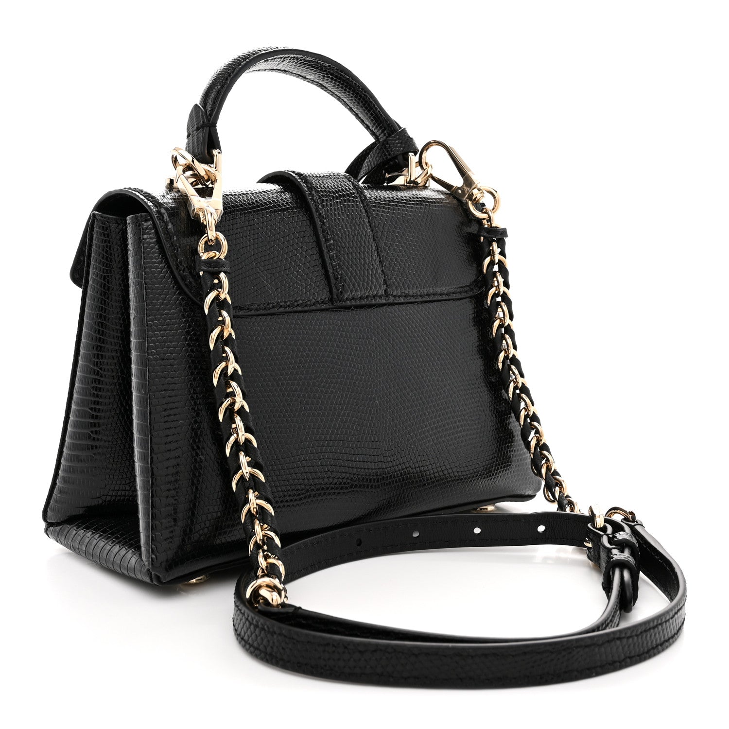 Louis Vuitton Lizard Rose Des Vents Mini Black 4 of 11