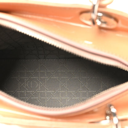 Christian Dior Patent Cannage Medium Lady Dior Rose Clair 5 of 10