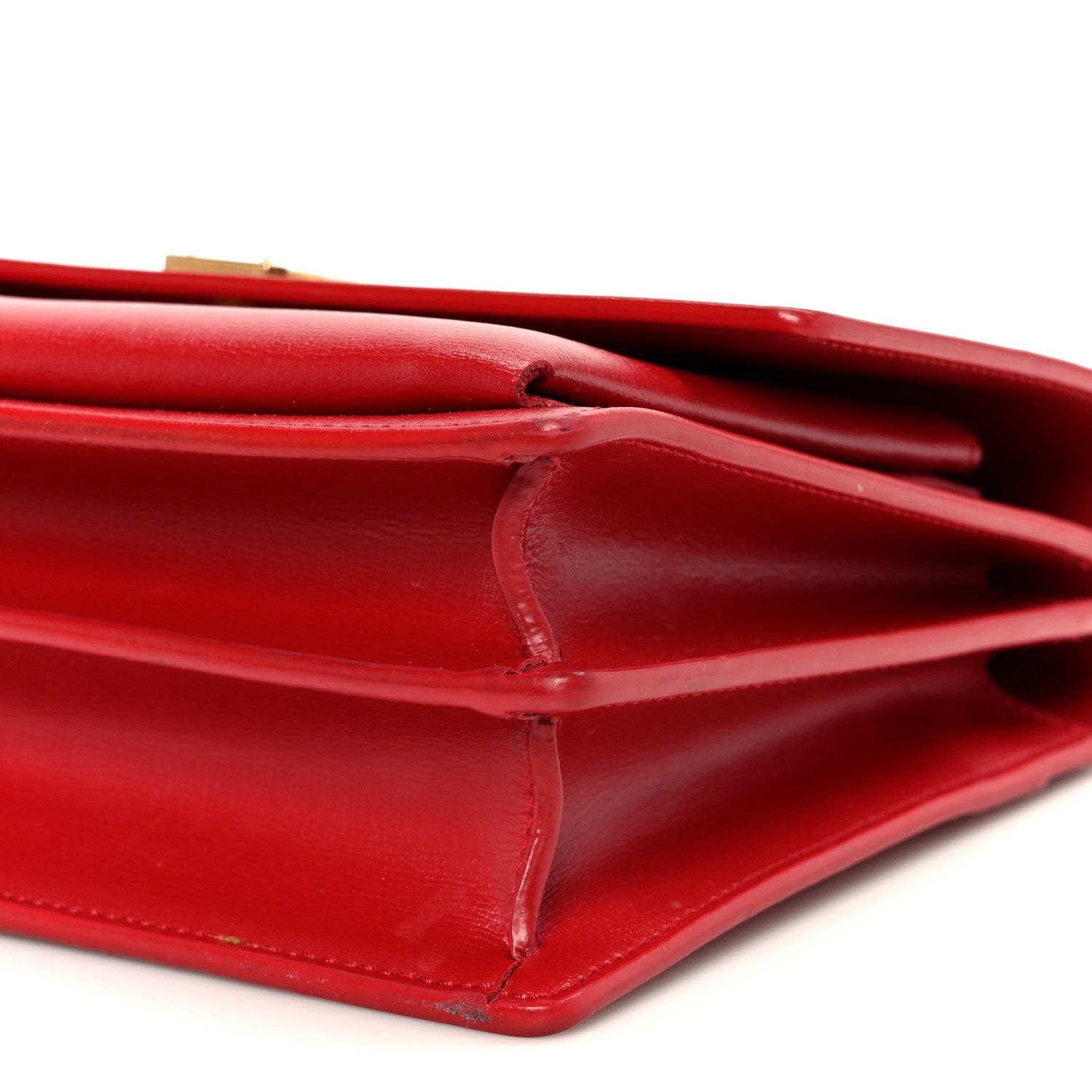 Saint Laurent Calfskin Medium Monogram Sunset Rouge Eros 12 of 12
