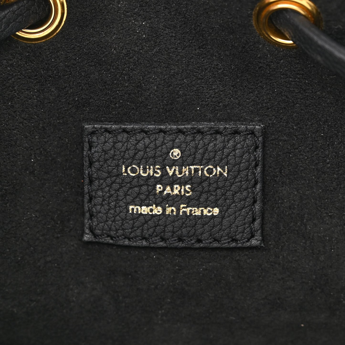 Calfskin Lockme Bucket MM Black