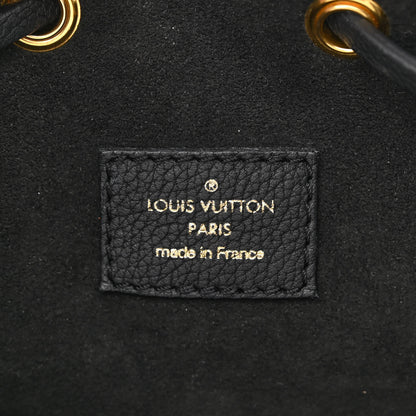Louis Vuitton Calfskin Lockme Bucket MM Black 6 of 9