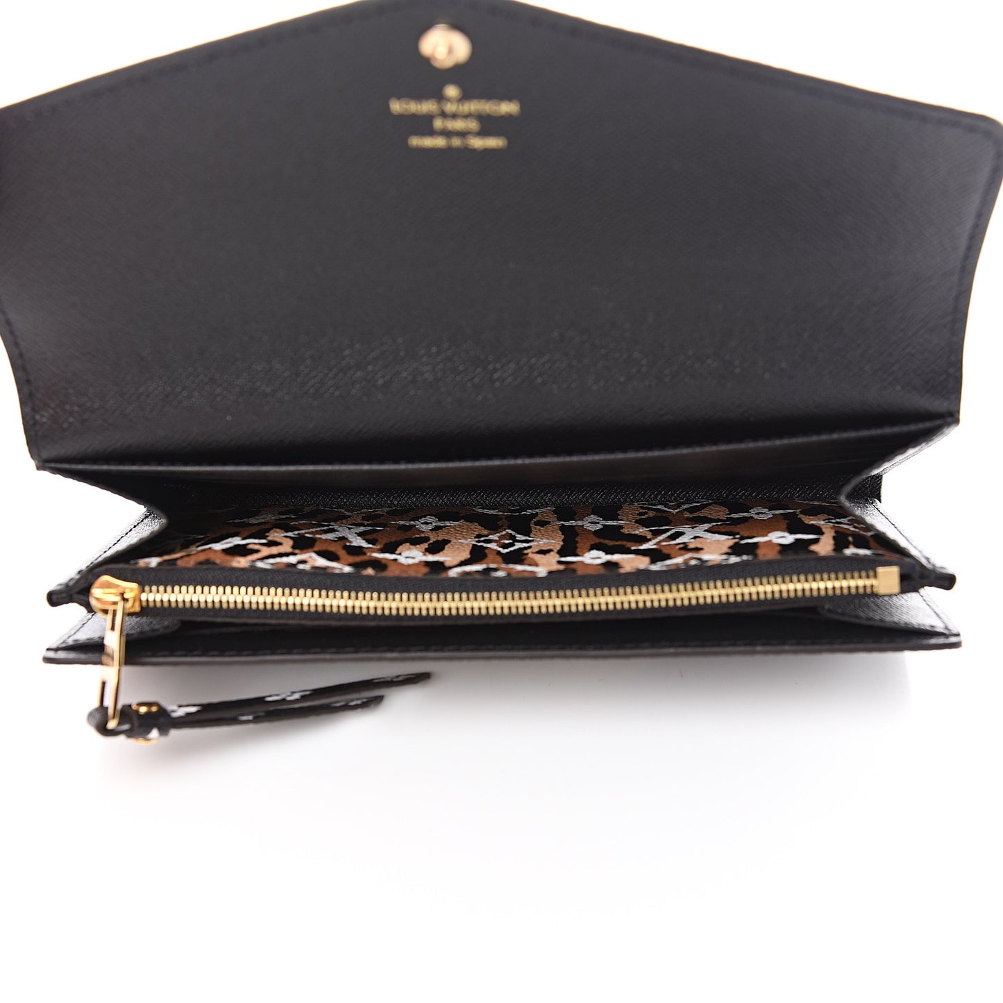 Monogram Giant Jungle Sarah Wallet Black