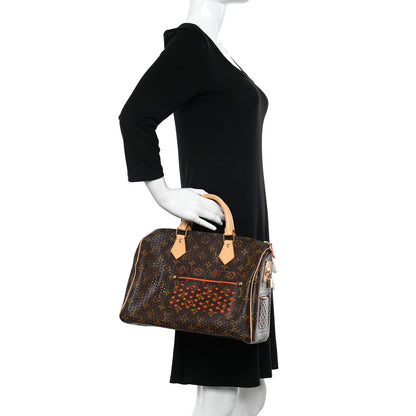 Louis Vuitton Monogram Perforated Speedy 30 Fuchsia 2 of 9
