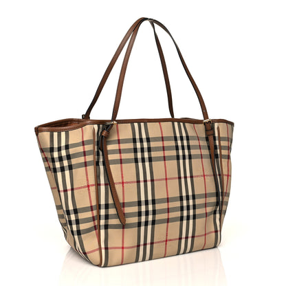Burberry Horseferry Check Small Canterbury Tote Tan 3 of 10