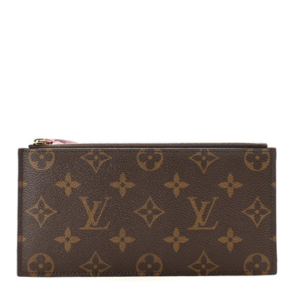 Louis Vuitton Monogram Felicie Chain Wallet Zippered Insert Fuchsia 1 of 6
