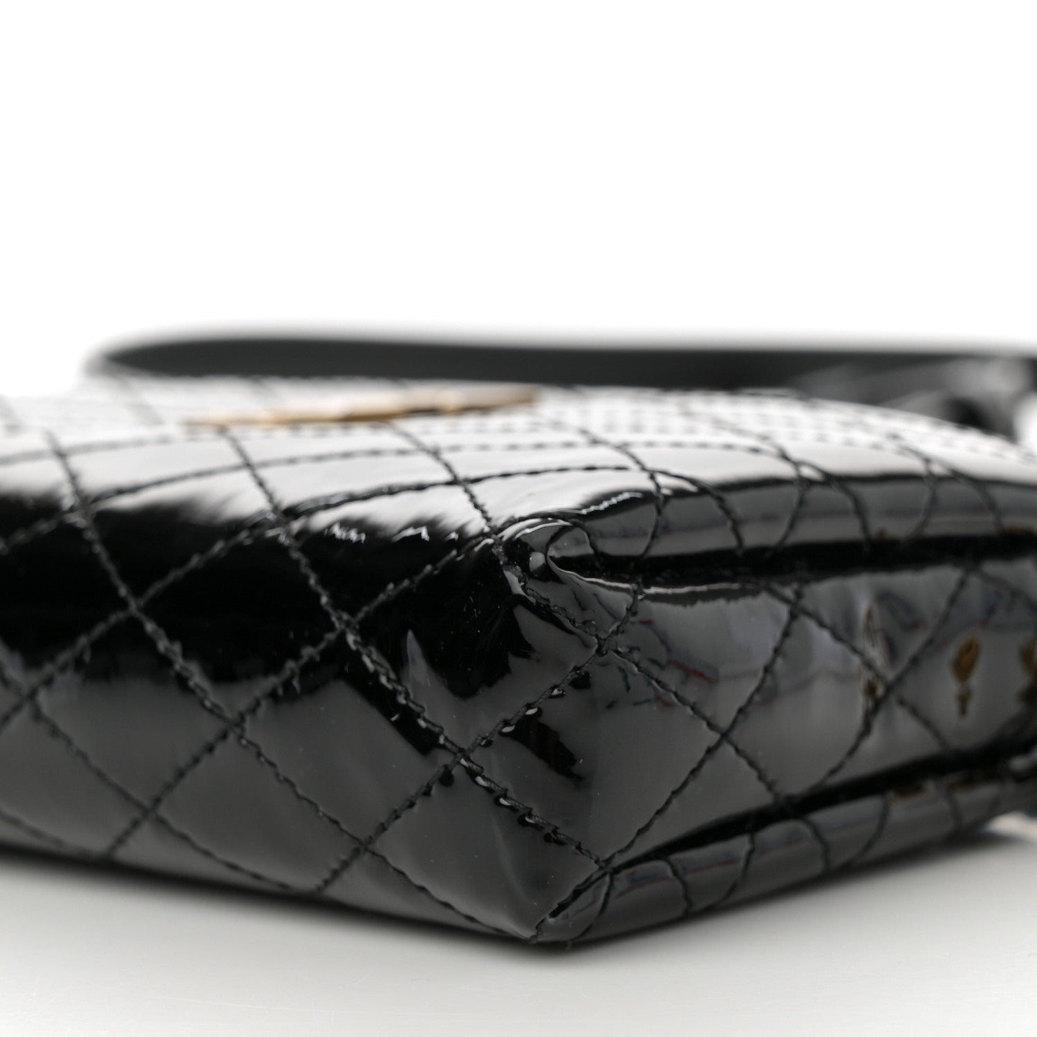 Saint Laurent Patent Quilted Gaby Zipped Pouch Black 10 of 12