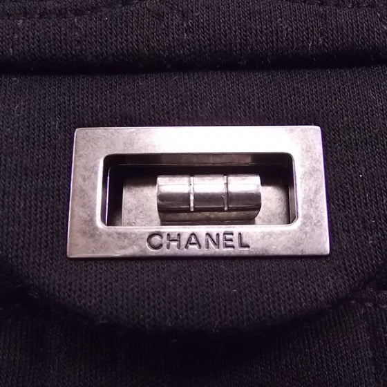 Chanel Jersey Crocodile REISSUE Jumbo Flap Black 9 of 9