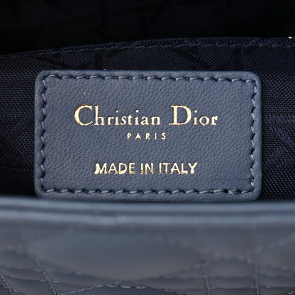 Christian Dior Lambskin Cannage Small My Lady Dior Blue Grey 6 of 10