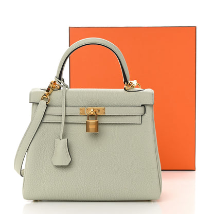 Hermes Togo Kelly Retourne 25 Gris Neve 11 of 11