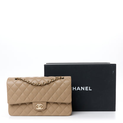 Chanel Caviar Quilted Medium Double Flap Dark Beige 13 of 13