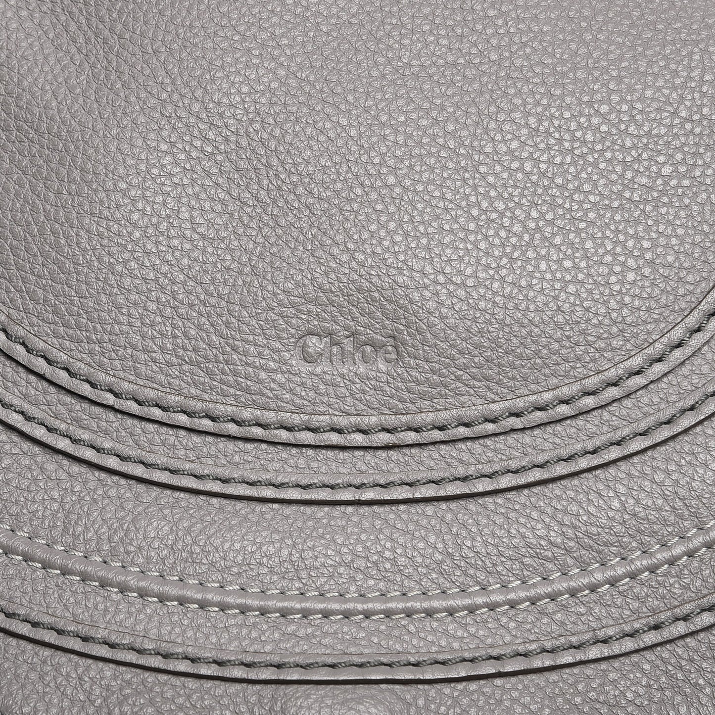 Calfskin Medium Marcie Round Crossbody Bag Cashmere Grey