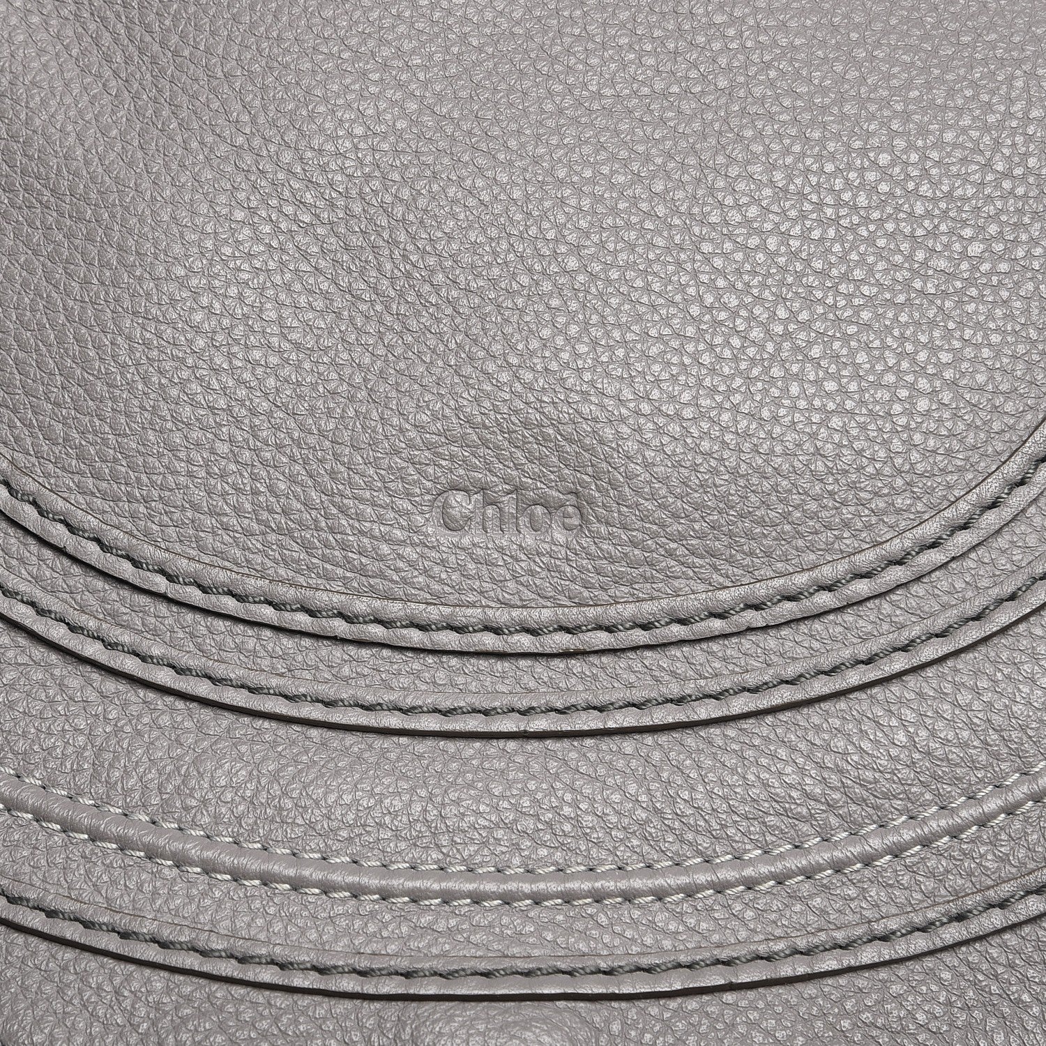 Chloe Calfskin Medium Marcie Round Crossbody Bag Cashmere Grey 8 of 10