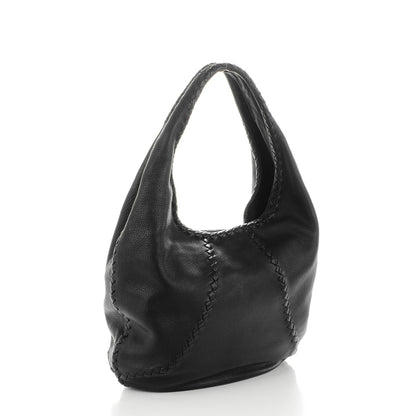 Bottega Veneta Cervo Deerskin Large Hobo Nero Black 3 of 8
