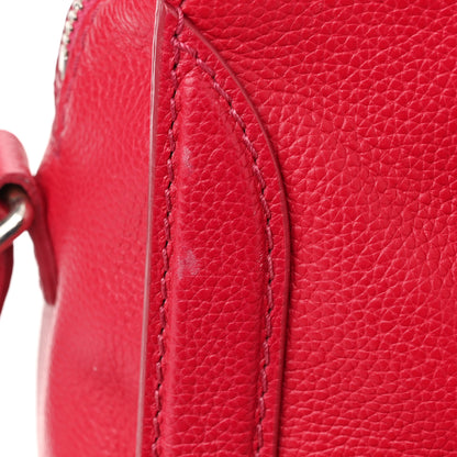 Alexander McQueen Pebbled Calfskin Small Skull Padlock Zip Around Tote Red 14 of 15